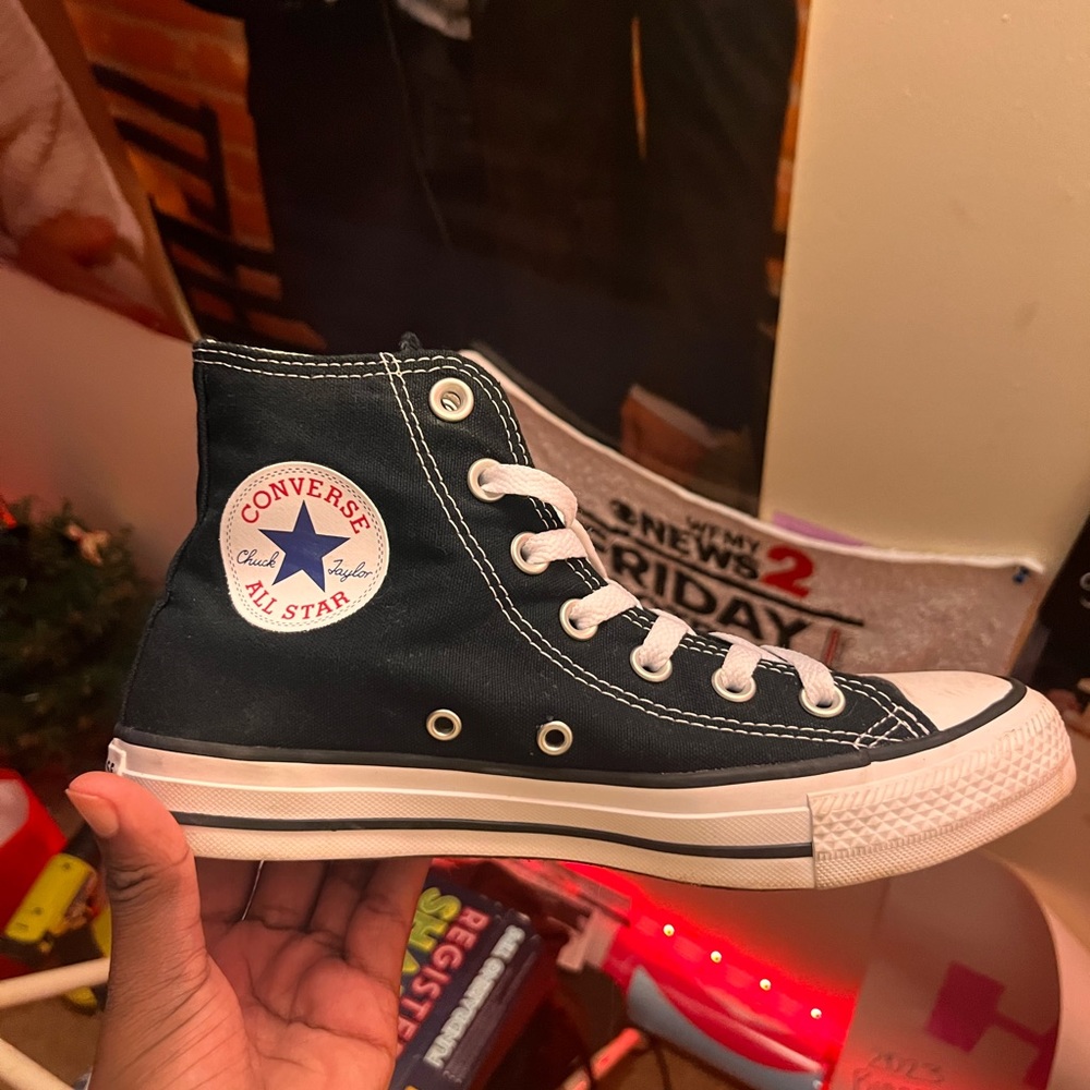 high top black Converse